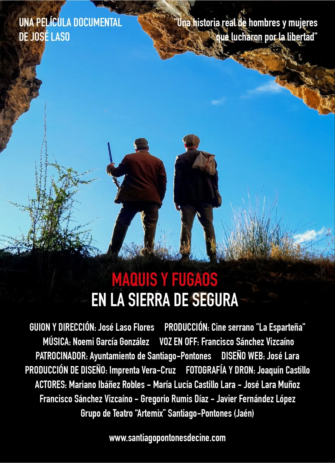 Cartel del documental Maquis y fugaos en la Sierra de Segura
